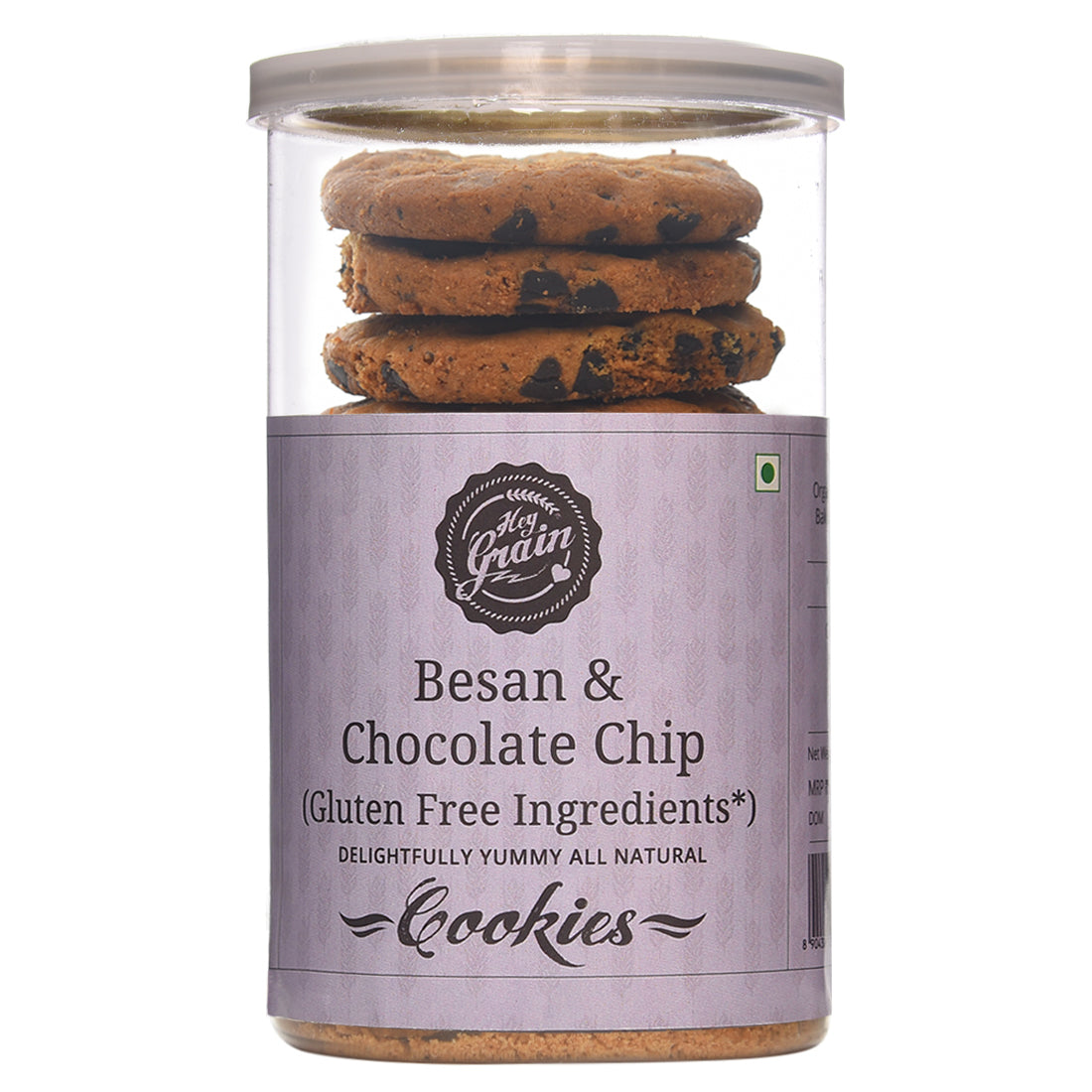 Besan and Chocolate Chip Cookies