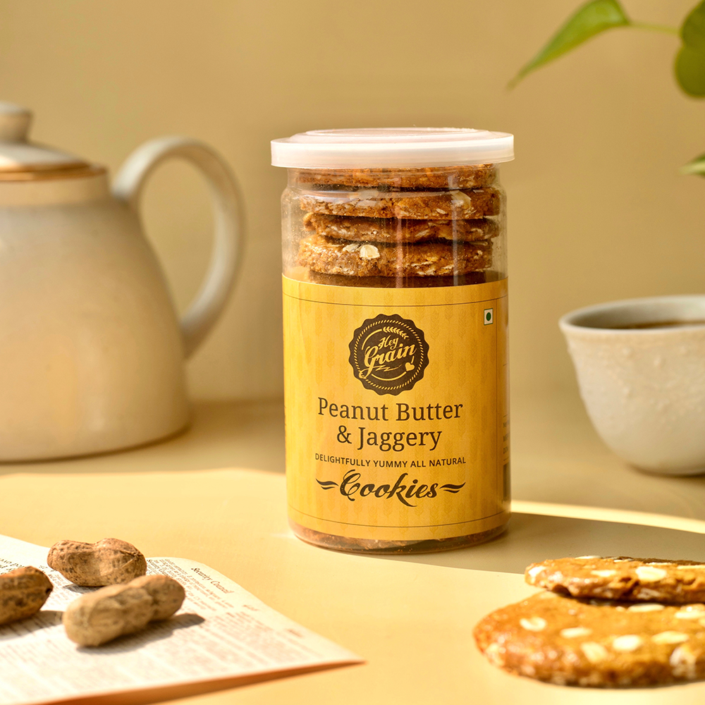 Peanut Butter & Jaggery Cookies